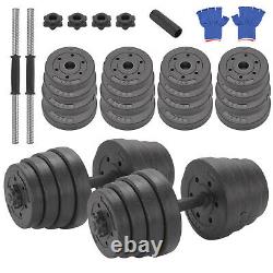 Vivo 30kg Haltères Paire De Poids Barbell / Dumbells Body Building Set Gym Kit