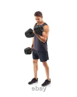 Vivo 30kg Haltères Paire De Poids Barbell / Dumbells Body Building Set Gym Kit