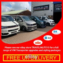 Vw Transporter T5 Drl Kit 2010-15 Facelift Meilleure Qualité Les Couvertures Abs (non Peint)