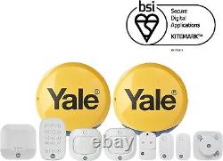 Yale Sync Smart Home Alarm blanc 10 pièces Kit familial Plus IA-340 Tout neuf.