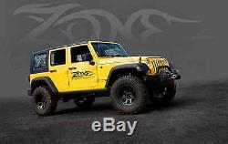 Zone Offroad 4 '' Lift Kit Withfox Chocs Pour 2007-2018 Jeep Wrangler Unlimited Jku